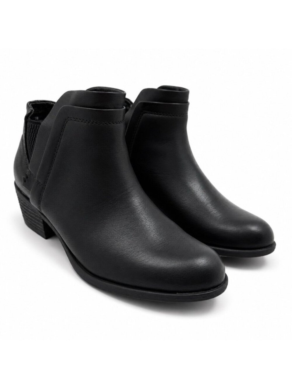 b.o.c. Born Concept Chelsea Ankle Bootie Sz 7 Black Block Heel Old Money Classic